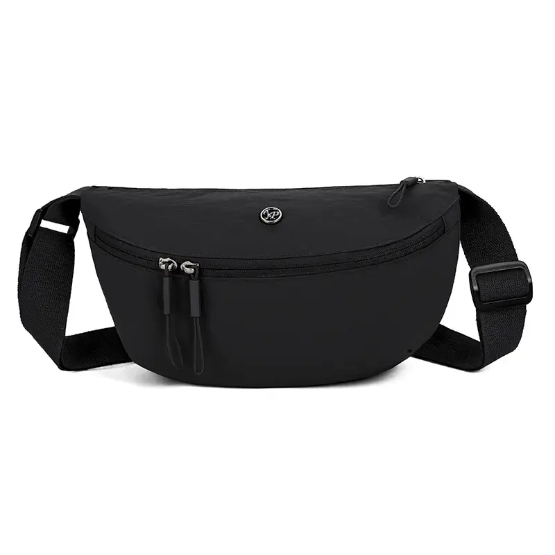 Women's Lightweight Nylon Shoulder Bag in Pink, Black, Green, Blue, White - Image 2