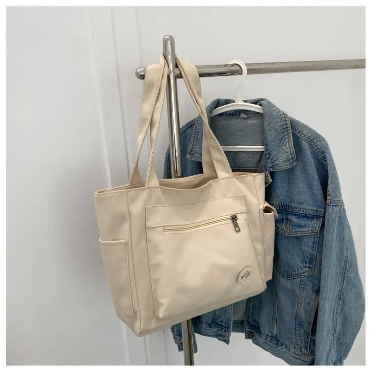 Green Canvas Shoulder Bag for Women Large Capacity — feature 11