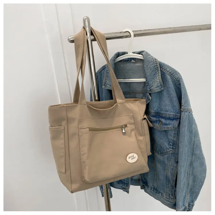 Green Canvas Shoulder Bag for Women Large Capacity — feature 14