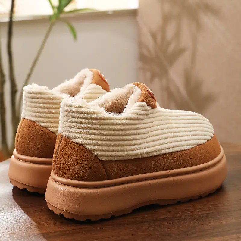 Warmth Thick-Soled Cotton Shoes for Men in Winter