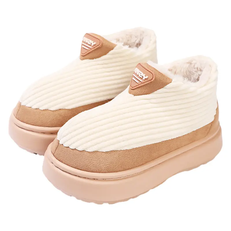 Warmth Thick-Soled Cotton Shoes for Men in Winter