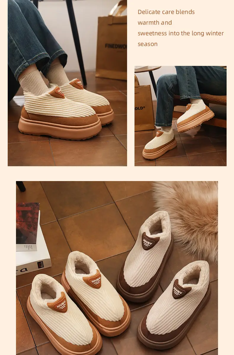 Warmth Thick-Soled Cotton Shoes for Men in Winter — feature 12