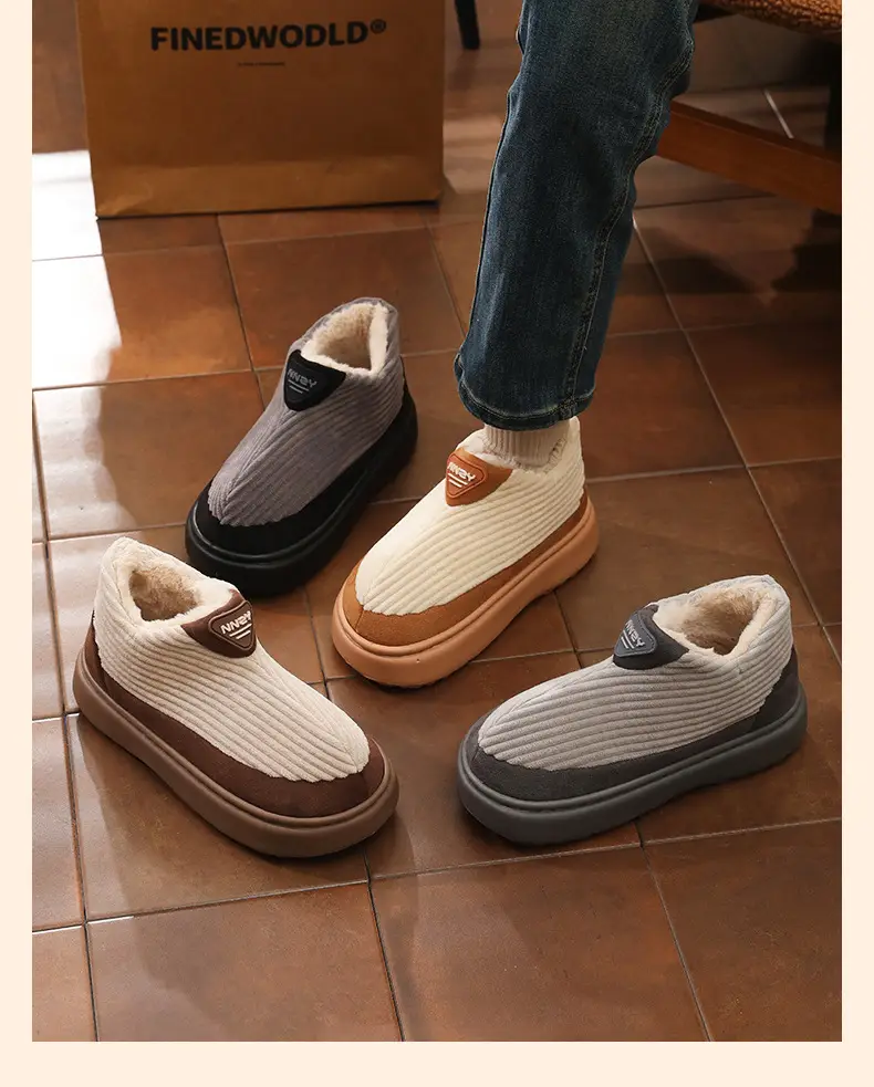 Warmth Thick-Soled Cotton Shoes for Men in Winter — feature 15