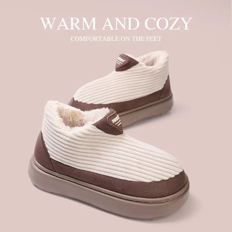 Warmth Thick-Soled Cotton Shoes for Men in Winter