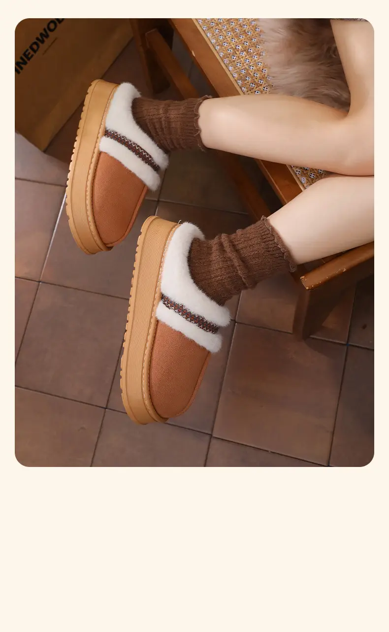Women Furry Slippers Winter Warm Cotton Non-Slip — feature 10