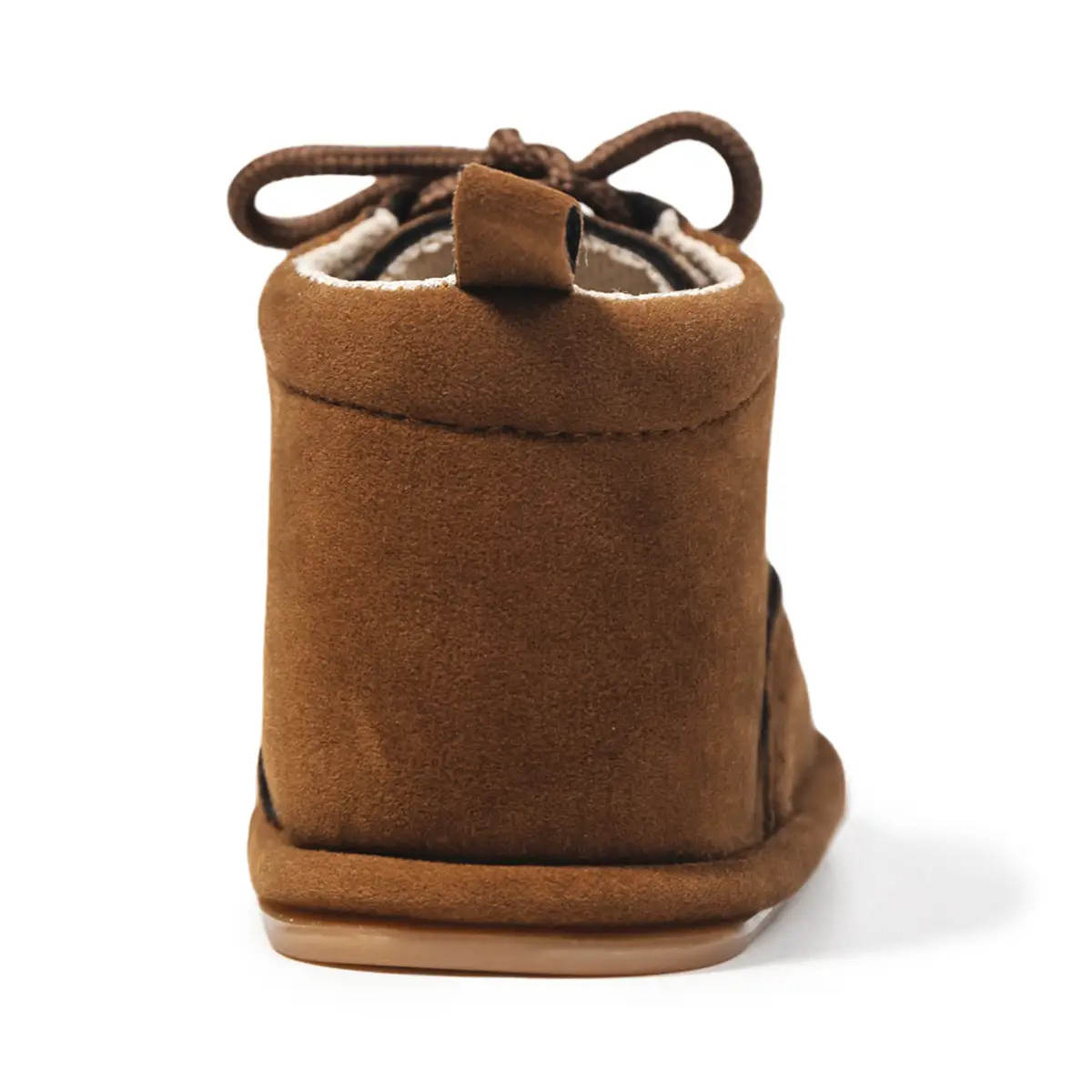 Brown Suede Lace-Up Baby Boots 0-1Yr Non-Slip — feature 9