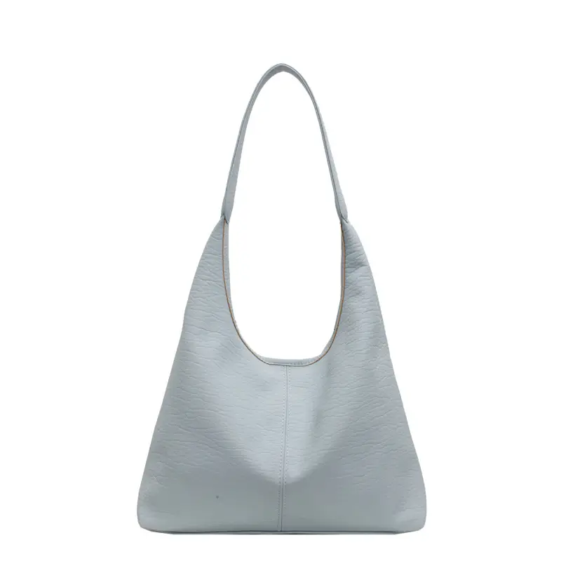 White Large-Capacity Soft-Sided Shoulder Bag - Image 10