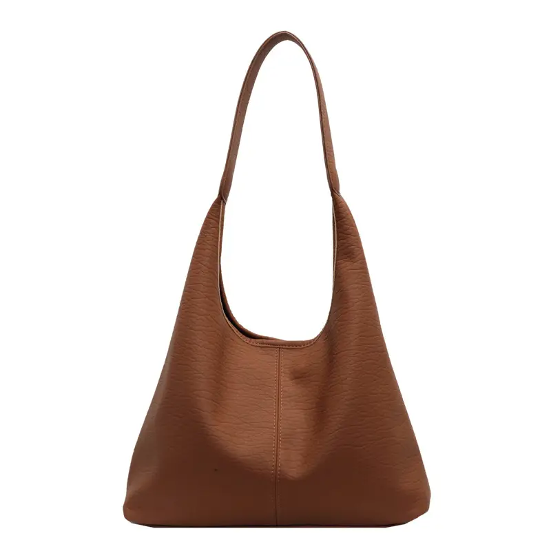 White Large-Capacity Soft-Sided Shoulder Bag - Image 3