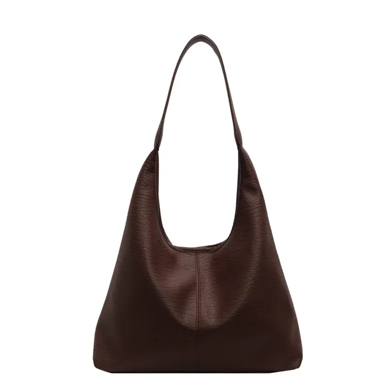 White Large-Capacity Soft-Sided Shoulder Bag - Image 4