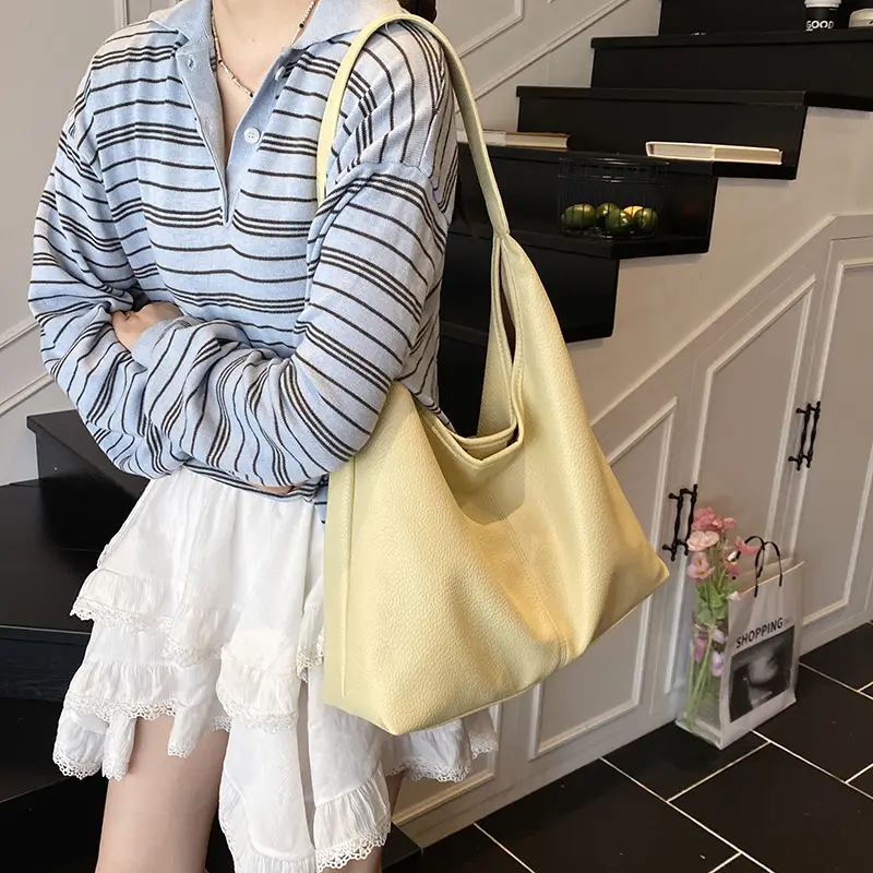 Women's Large Capacity Bucket Bag with Multiple Colors - Image 10