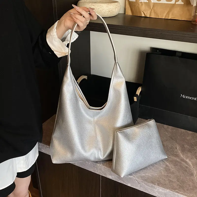Women's Large Capacity Bucket Bag with Multiple Colors - Image 11