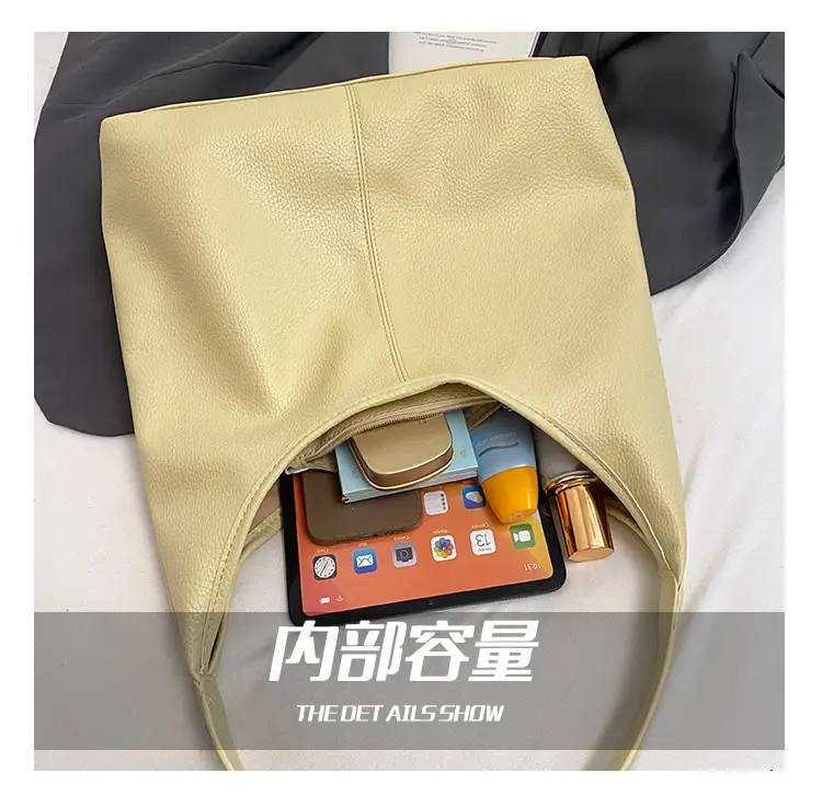 Women's Large Capacity Bucket Bag with Multiple Colors — feature 4