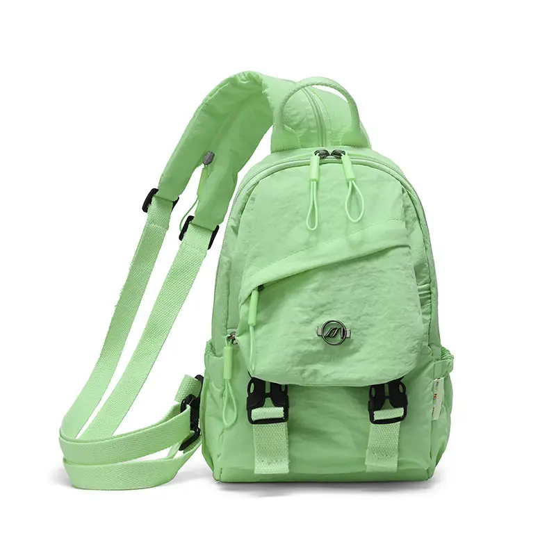 Japanese Style Backpack Yellow Pink Single Shoulder Crossbody - Image 2