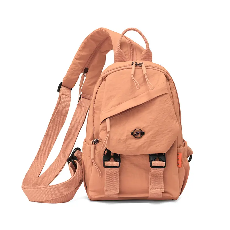 Japanese Style Backpack Yellow Pink Single Shoulder Crossbody - Image 6