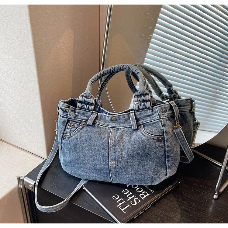 Denim Crossbody Bag Large Capacity 2026 — feature 12