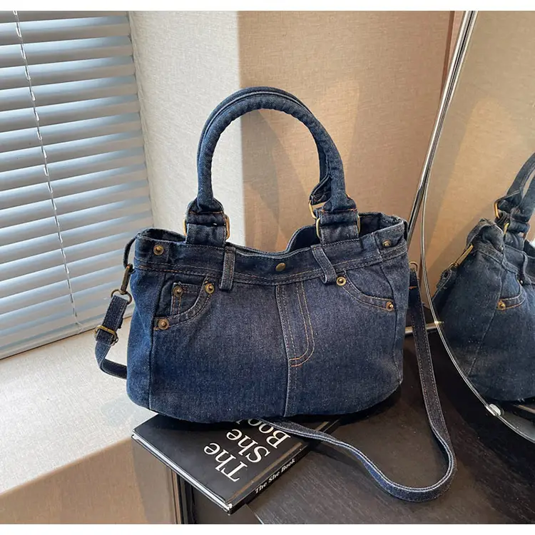 Denim Crossbody Bag Large Capacity 2026 — feature 13