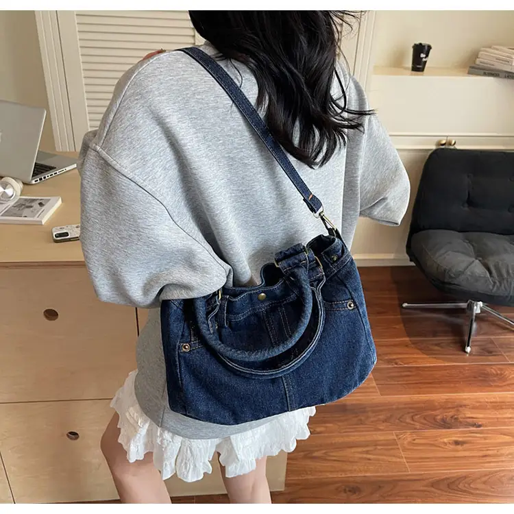 Denim Crossbody Bag Large Capacity 2026 — feature 19