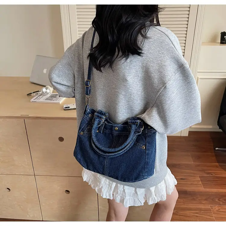 Denim Crossbody Bag Large Capacity 2026 — feature 21