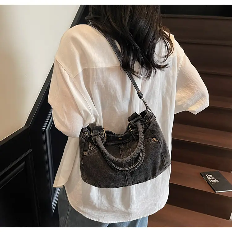 Denim Crossbody Bag Large Capacity 2026 — feature 23