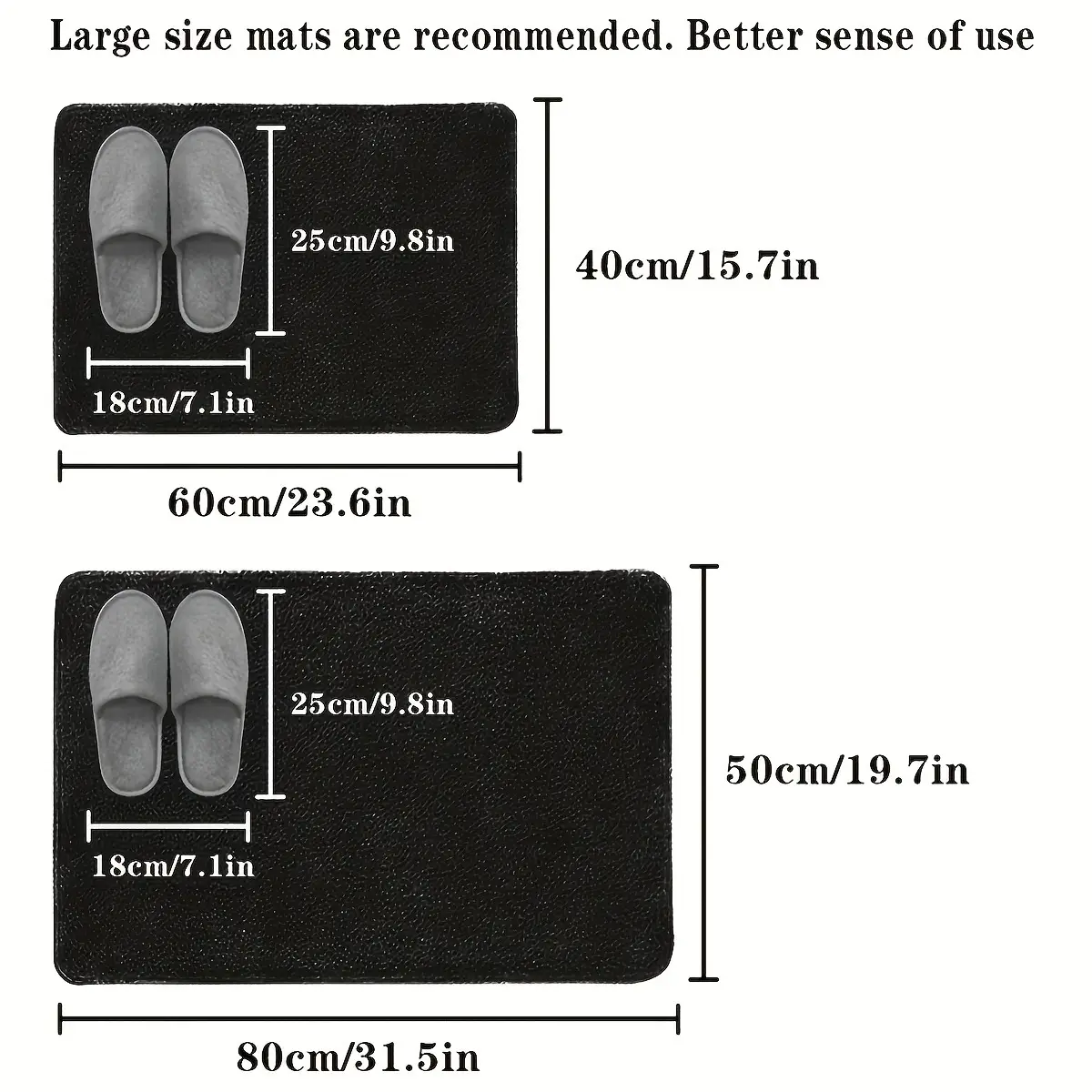 Anti Slip Floor Mats Dark Gray 50x80cm - Image 7