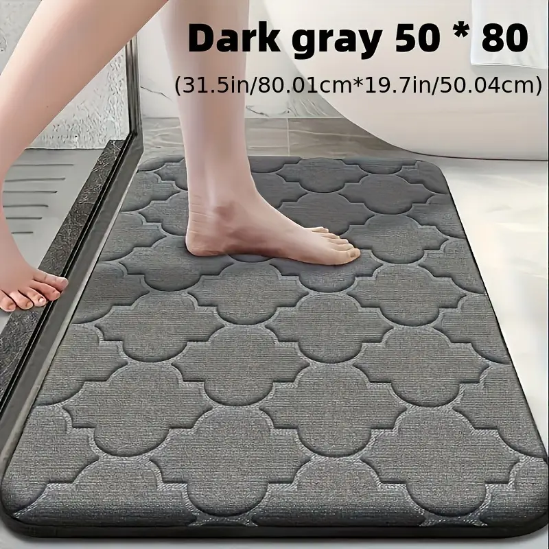 Anti Slip Floor Mats Dark Gray 50x80cm - Image 4