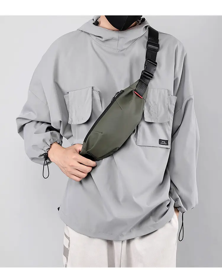 Men's Waterproof Shoulder Crossbody Bag Black New College Student — feature 6
