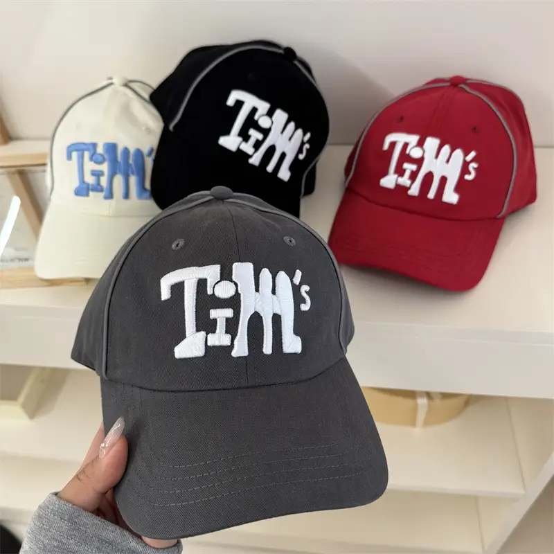 Trendy Blue Embroidered Women Cap New Spring Summer - Image 5