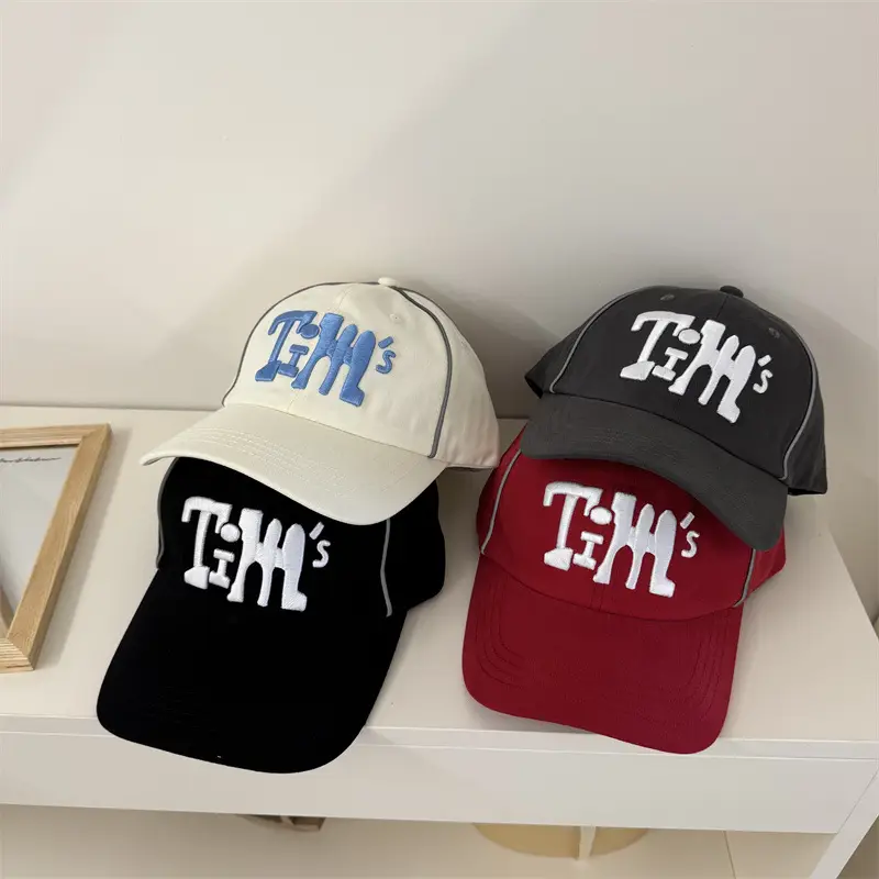 Trendy Blue Embroidered Women Cap New Spring Summer - Image 6