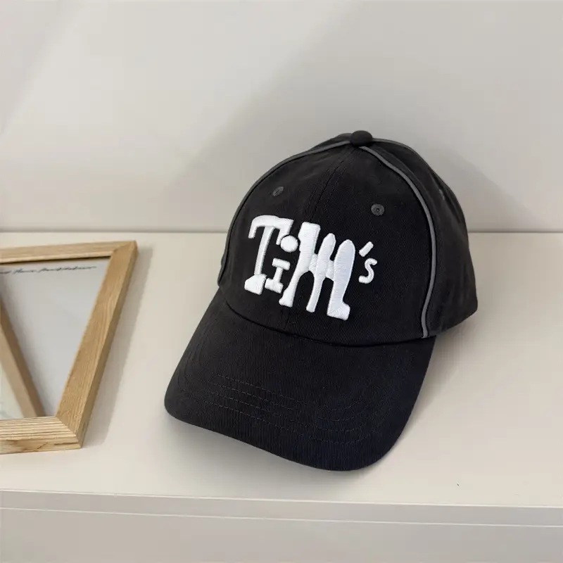 Trendy Blue Embroidered Women Cap New Spring Summer - Image 3