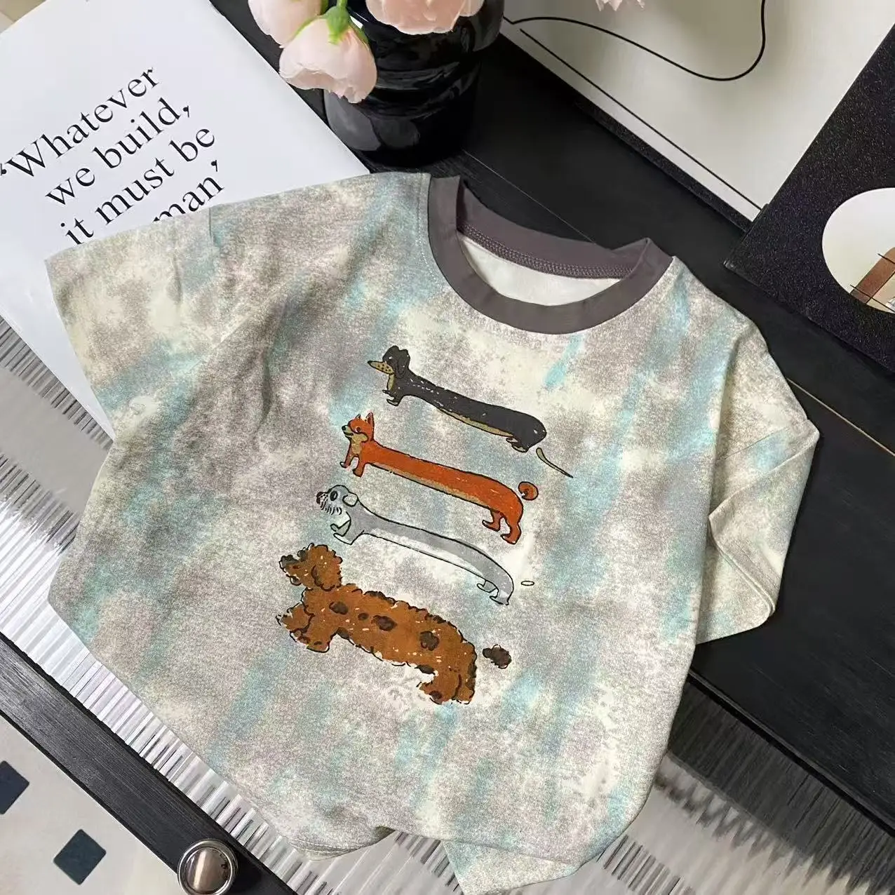 Kids Korean Style Short Sleeve T-Shirt 2025 Summer - Image 3