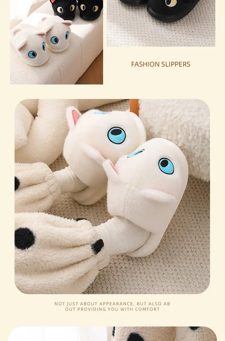 Cute Toothless Dragon Slippers for Couples Warm Cotton Indoor — feature 11