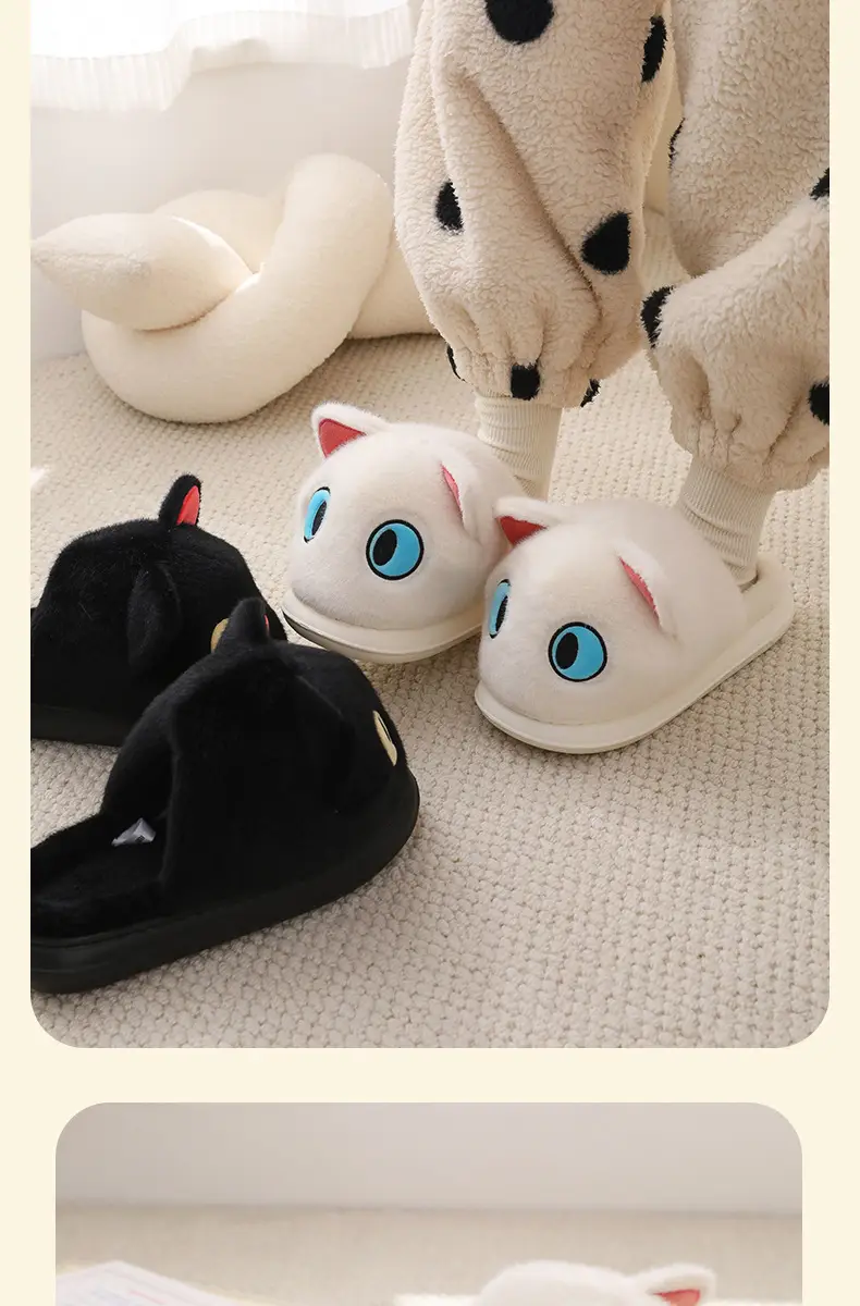 Cute Toothless Dragon Slippers for Couples Warm Cotton Indoor — feature 12