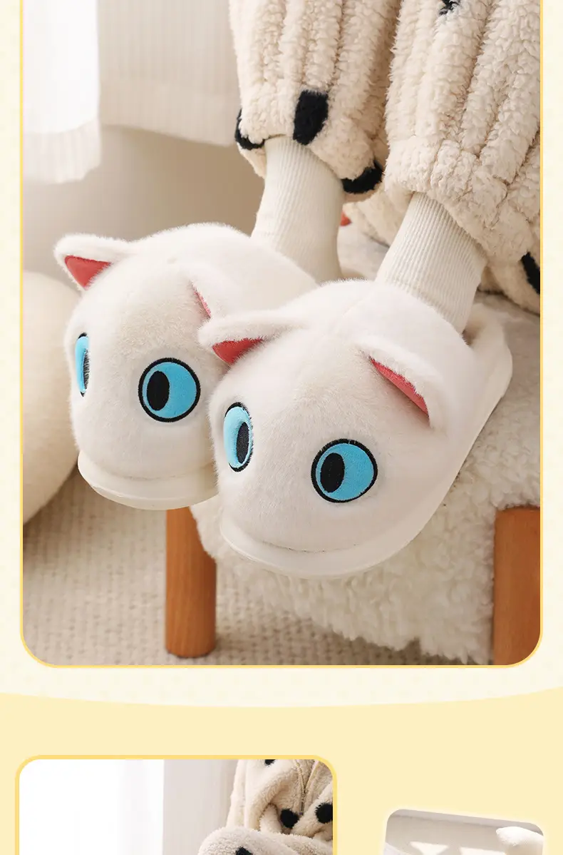 Cute Toothless Dragon Slippers for Couples Warm Cotton Indoor — feature 4