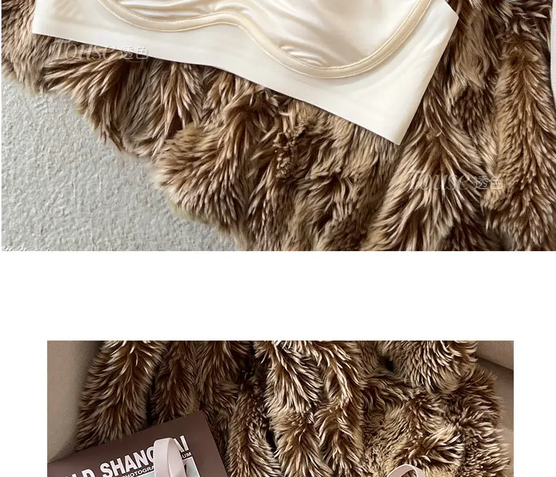 Satin French Ultra-Thin Large-Breasted and Small-Breasted Intimates, Feminine Mesh Thin Anti-Sagging Wire-Free Bra — feature 31