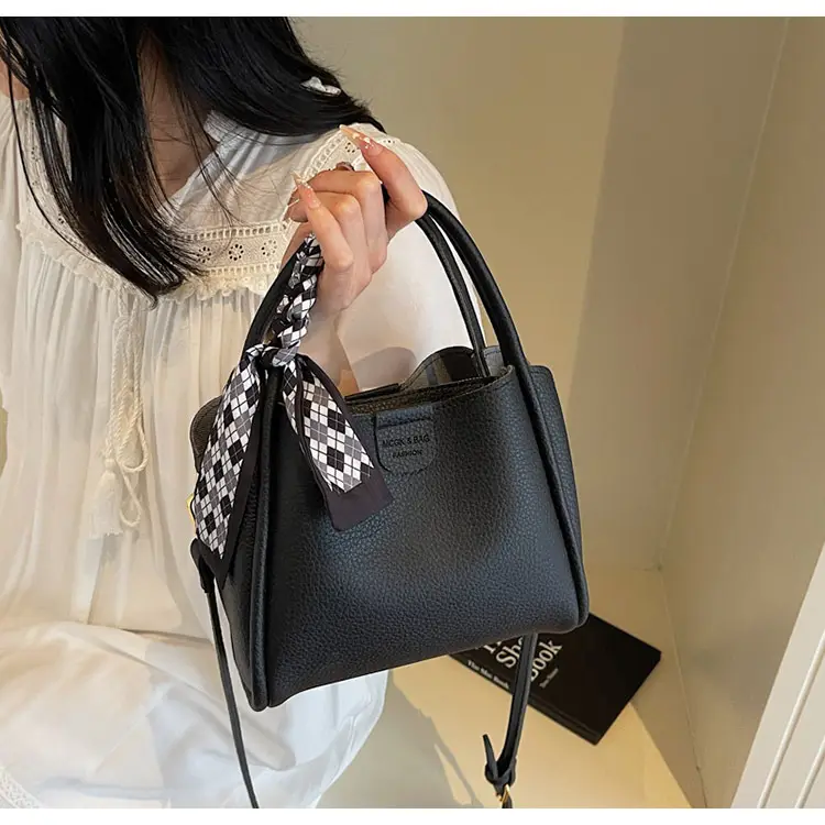 2025 Summer Bucket Bag for Women Brown Leather Commuting Shoulder Crossbody — feature 23