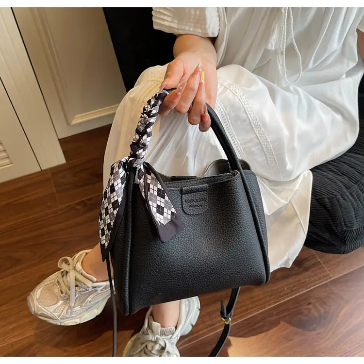 2025 Summer Bucket Bag for Women Brown Leather Commuting Shoulder Crossbody — feature 24
