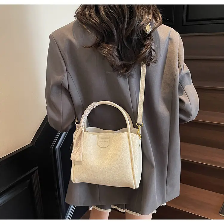 2025 Summer Bucket Bag for Women Brown Leather Commuting Shoulder Crossbody — feature 28