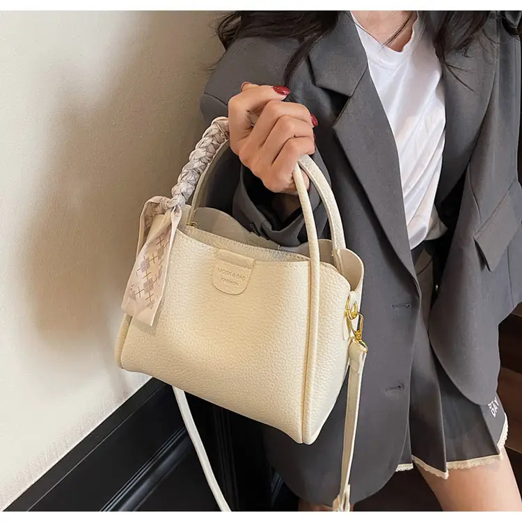 2025 Summer Bucket Bag for Women Brown Leather Commuting Shoulder Crossbody — feature 29