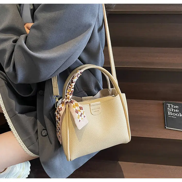2025 Summer Bucket Bag for Women Brown Leather Commuting Shoulder Crossbody — feature 30