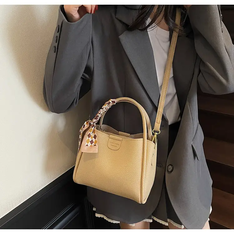 2025 Summer Bucket Bag for Women Brown Leather Commuting Shoulder Crossbody — feature 31