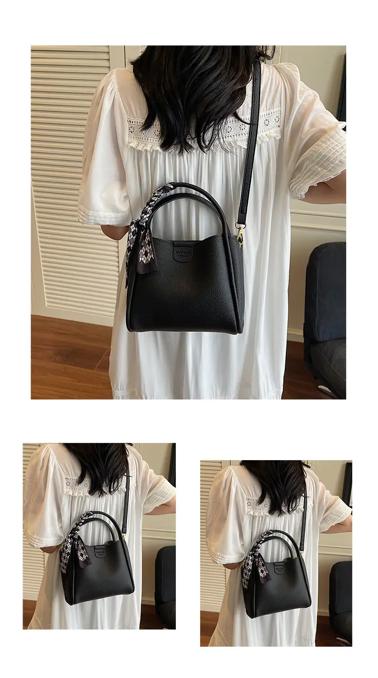 2025 Summer Bucket Bag for Women Brown Leather Commuting Shoulder Crossbody — feature 4