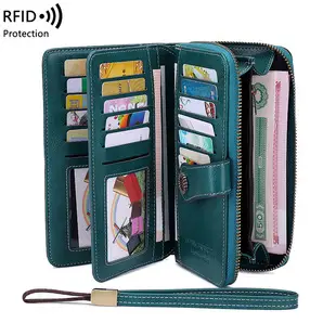 Cross-Border New Rfid Anti-Theft Women's Wallet Multi-Functional 70% off Short Wallet Retro Large-Capacity Coin Purse — feature 11