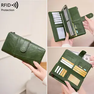 Cross-Border New Rfid Anti-Theft Women's Wallet Multi-Functional 70% off Short Wallet Retro Large-Capacity Coin Purse — feature 19