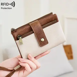 Cross-Border New Rfid Anti-Theft Women's Wallet Multi-Functional 70% off Short Wallet Retro Large-Capacity Coin Purse — feature 21