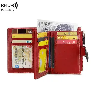 Cross-Border New Rfid Anti-Theft Women's Wallet Multi-Functional 70% off Short Wallet Retro Large-Capacity Coin Purse — feature 9