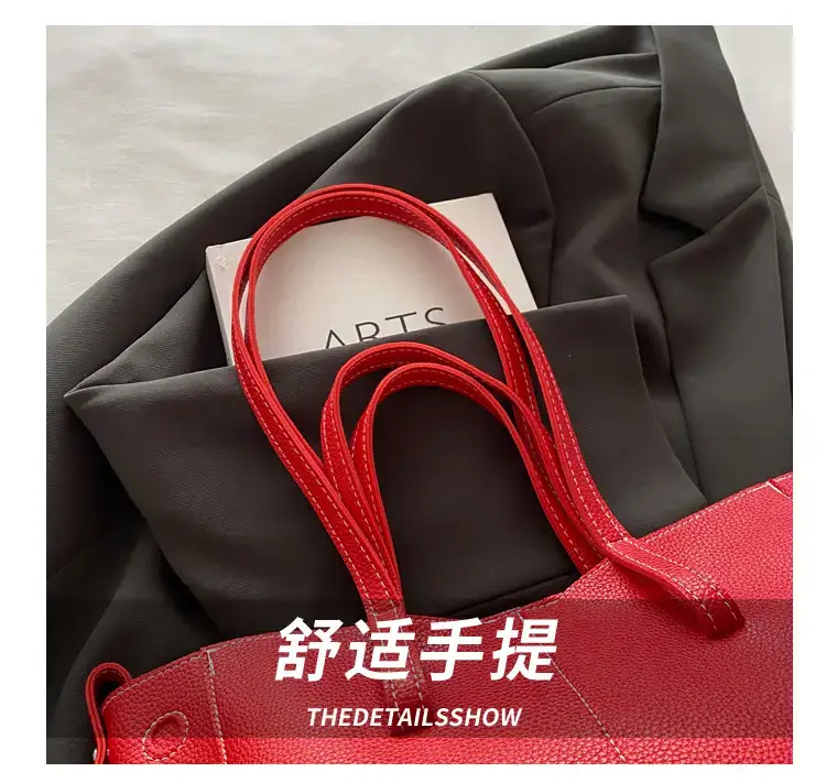 Lightweight Lychee Pattern Tote Bag 2025 Work Commute — feature 4