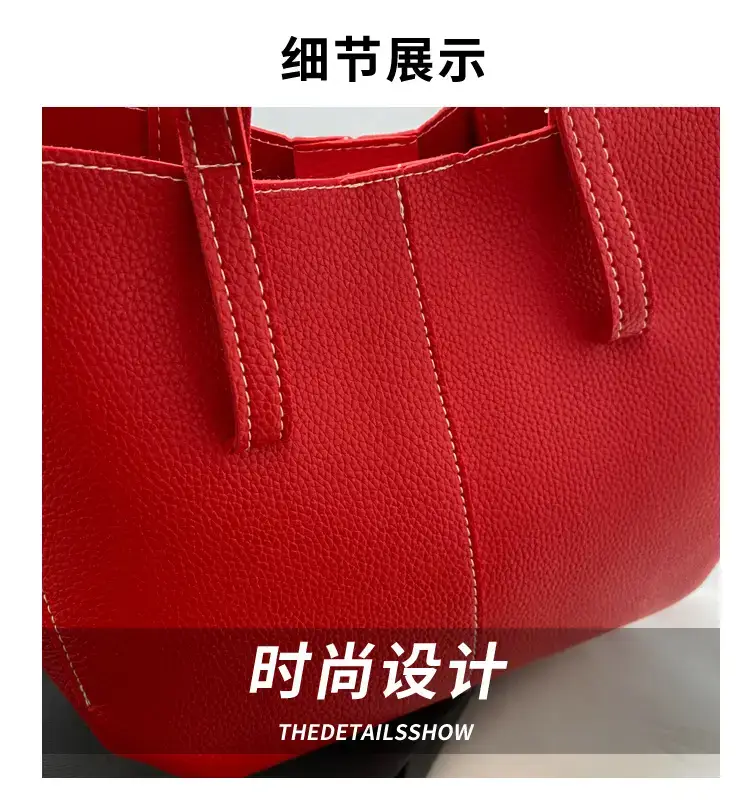 Lightweight Lychee Pattern Tote Bag 2025 Work Commute — feature 6