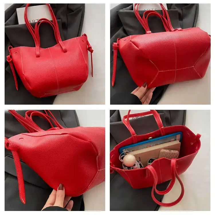 Lightweight Lychee Pattern Tote Bag 2025 Work Commute — feature 8