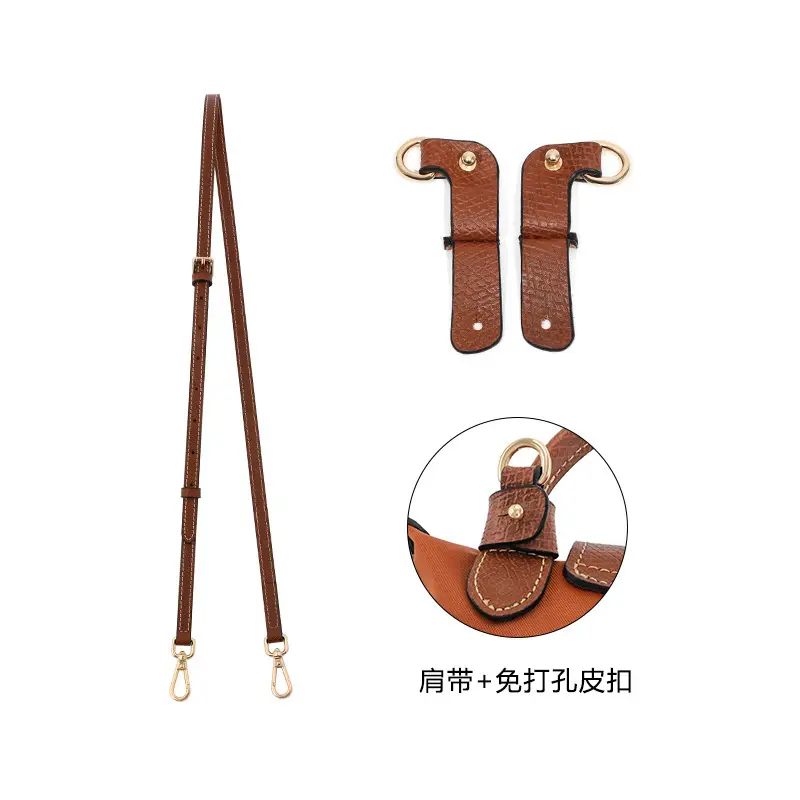 Ma Huangshi Brown Leather Mini Bag with Strap & Buckle Modification - Image 97