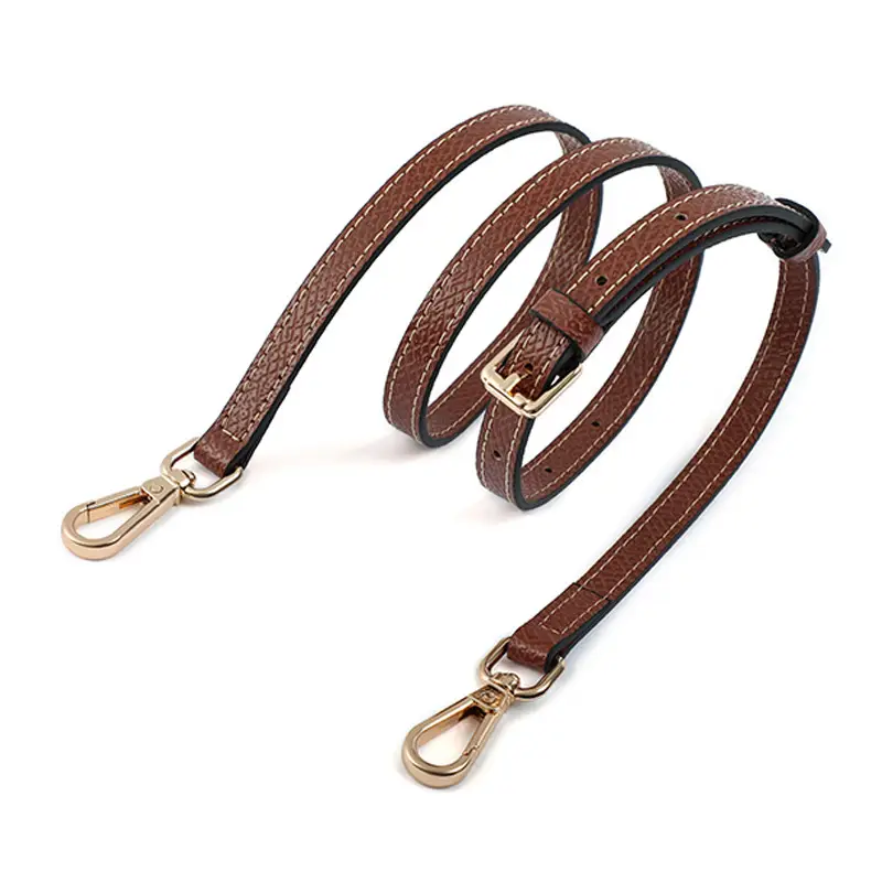 Ma Huangshi Brown Leather Mini Bag with Strap & Buckle Modification - Image 94